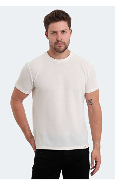 Slazenger VELVEL Erkek Tişört Beyaz