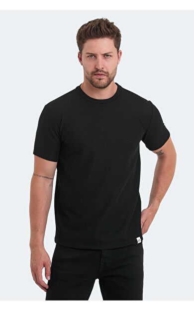 Slazenger VELVEL Erkek Tişört Siyah