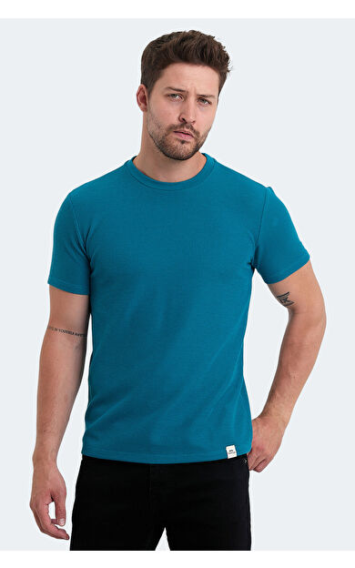 Slazenger VELVEL Erkek Tişört Petrol