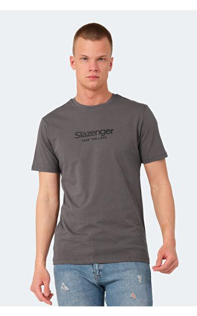 Slazenger VOITTO Erkek Tişört Koyu Gri