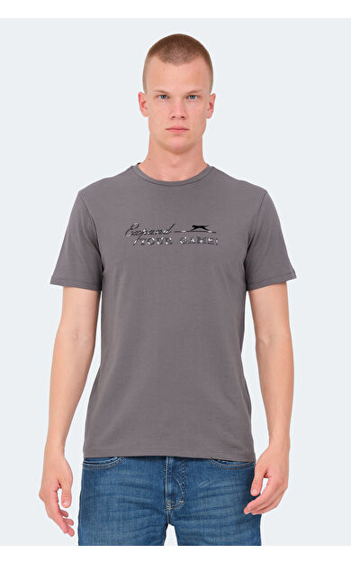 Slazenger VOLKER I Erkek Tişört Koyu Gri