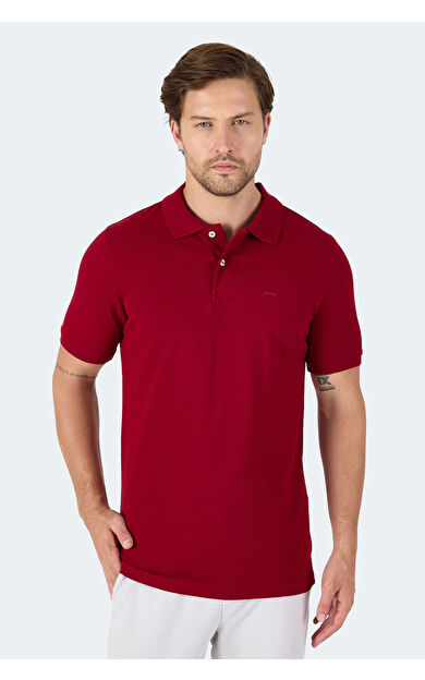 Slazenger VALE KTN Erkek Tişört Bordo