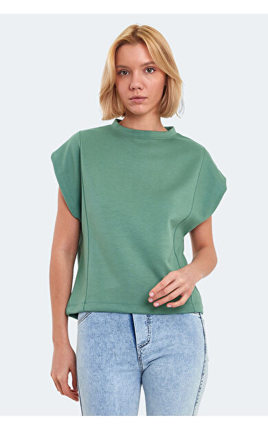 Slazenger VINCENZA Kadın Tişört Su Yeşili