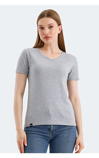 Slazenger VIVEK Kadın Tişört Gri