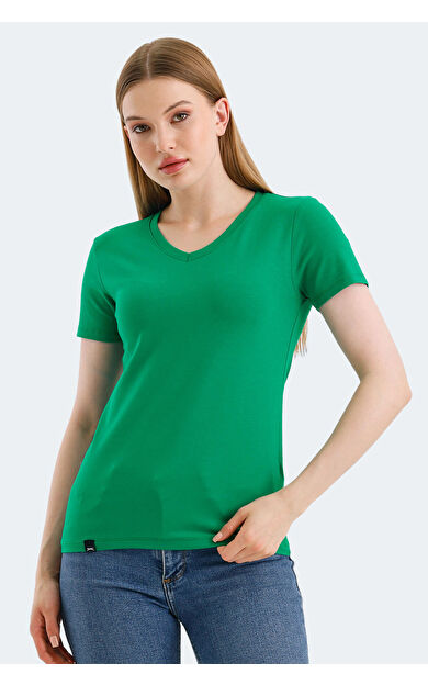 Slazenger VIVEK Kadın Tişört Yeşil