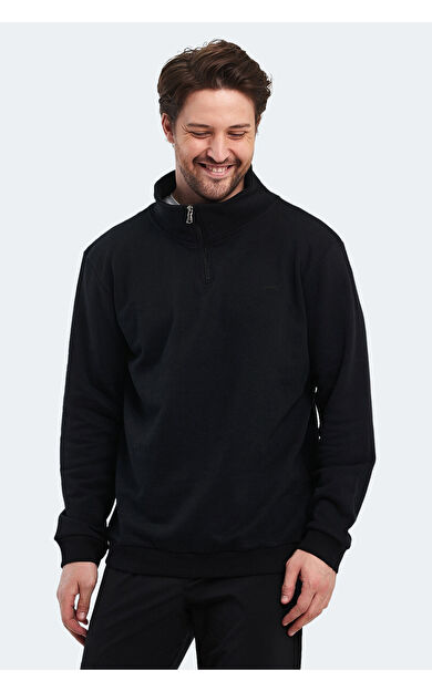 Slazenger KERMAN I Erkek Sweatshirt Siyah