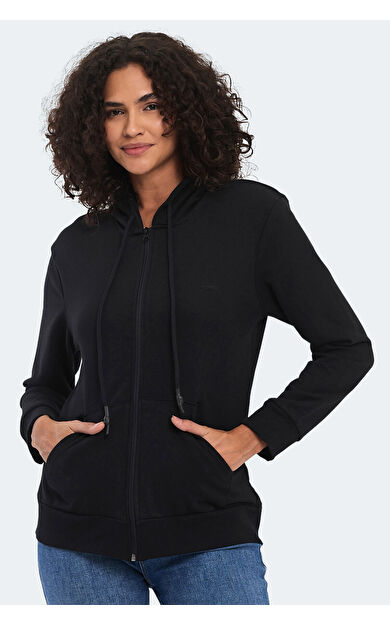 Slazenger KOLLEEN I Kadın Sweatshirt Siyah