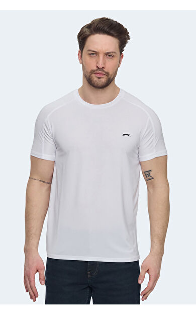 Slazenger VISHAL KTN Erkek Tişört Beyaz
