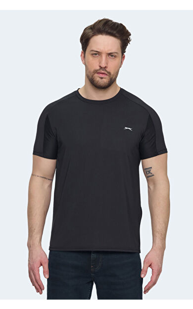 Slazenger VISHAL KTN Erkek Tişört Siyah