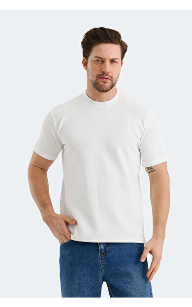 Slazenger BREEZE Erkek Tişört Ekru