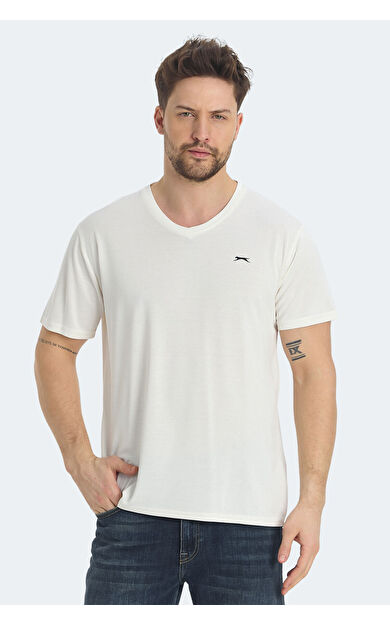 Slazenger KRAKKER Erkek Tişört Ekru