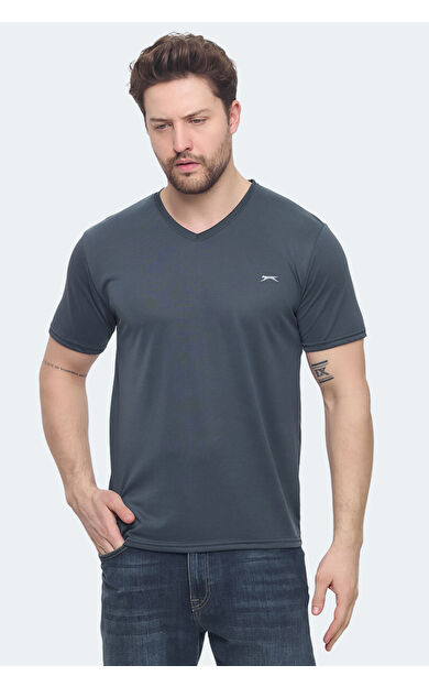 Slazenger KRAKKER Erkek Tişört Antrasit