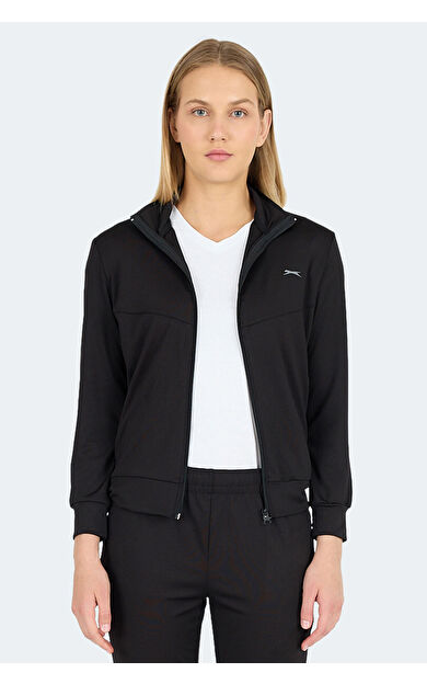 Slazenger REVOLT Kadın Sweatshirt Siyah