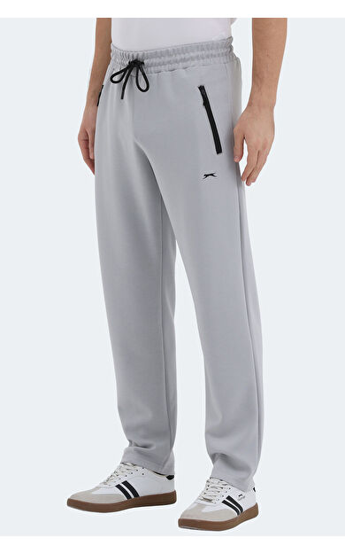 Slazenger KINGSTOR I Erkek Fermuar Cepli Gri Eşofman Altı