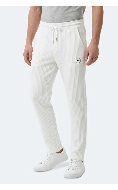 Slazenger NORWOOD Erkek  Beyaz Eşofman Altı