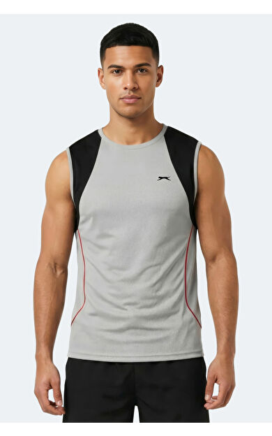 Slazenger REVOLVE Erkek Kolsuz Gri Atlet