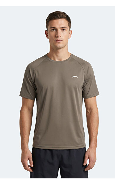 Slazenger RISING Erkek  Kahve Tişört