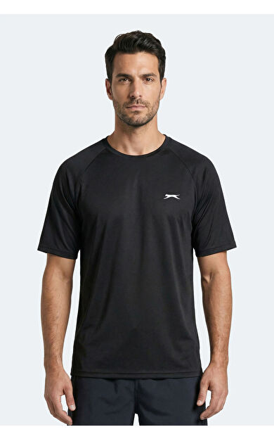 Slazenger RISING Erkek  Siyah Tişört