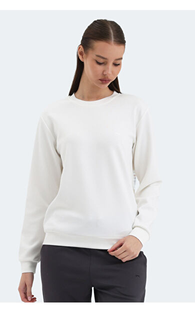 Slazenger KRISTIA I Kadın  Ekru Sweatshırt
