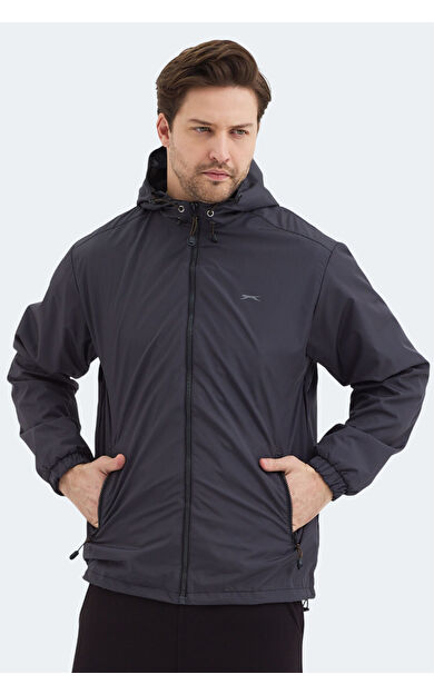 Slazenger OFANS Erkek Mont &amp; Kaban Koyu Gri Koyu Gri