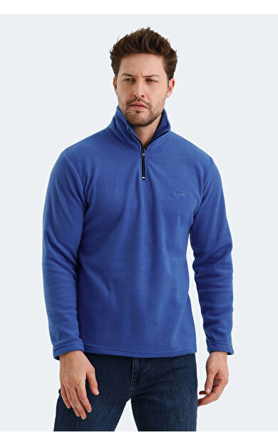Slazenger SANNE Erkek Polar Saks Mavi Saks Mavi