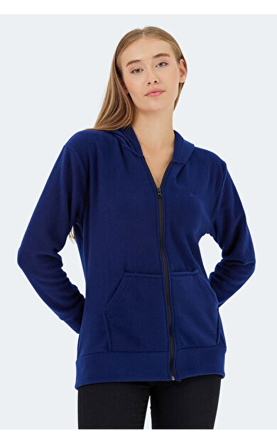 Slazenger SOFAL I Kadın Polar Sweatshirt Lacivert Lacivert