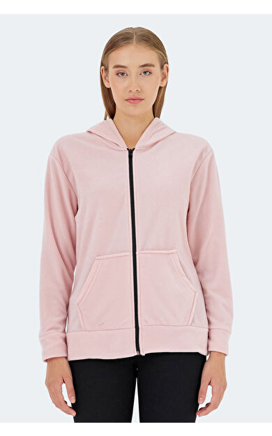 Slazenger SOFAL I Kadın Polar Sweatshirt Pembe Pembe