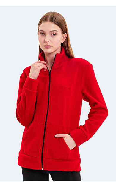 Slazenger SOUL I Kadın Polar Kırmızı Kırmızı