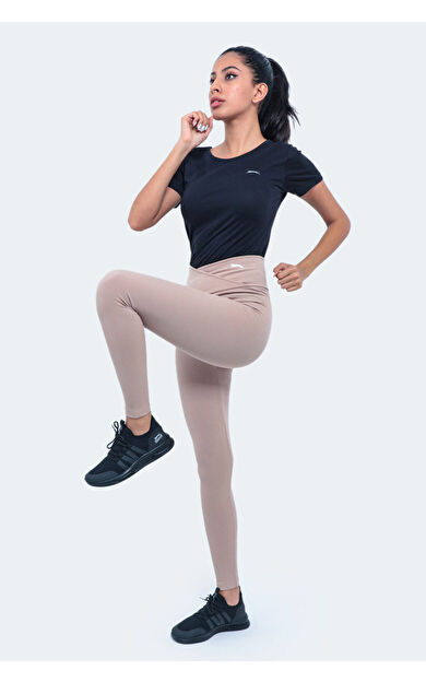 Slazenger NATALIE Kadın Fitness Tayt Bej Bej
