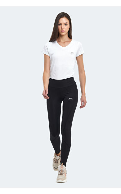 Slazenger PUNK Kadın Fitness Tayt Siyah Siyah