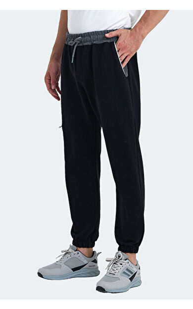 Slazenger PARTNER Erkek Eşofman Altı Siyah Siyah