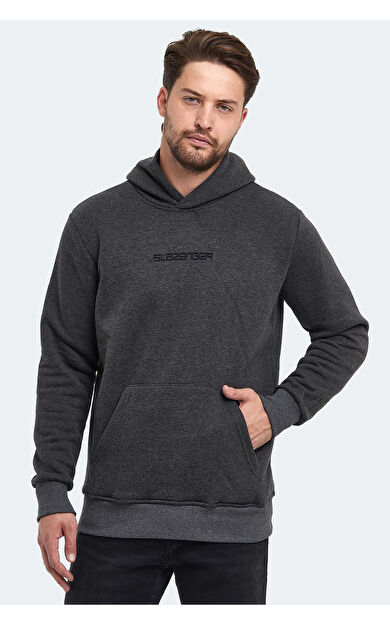 Slazenger BUSTER Erkek Sweatshirt Antrasit Antrasit