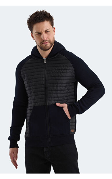 Slazenger BASS Erkek Sweatshirt Lacivert Lacivert