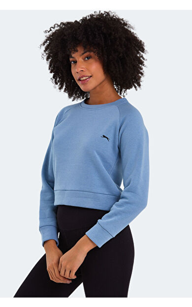 Slazenger KAITO Kadın Sweatshirt Mavi Mavi