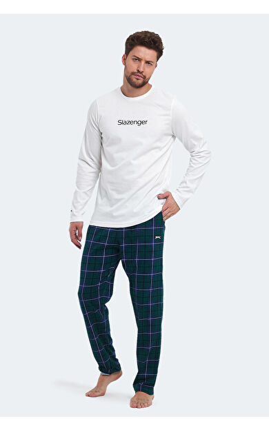 Slazenger PATRICK IN Erkek Pijama Takım Beyaz