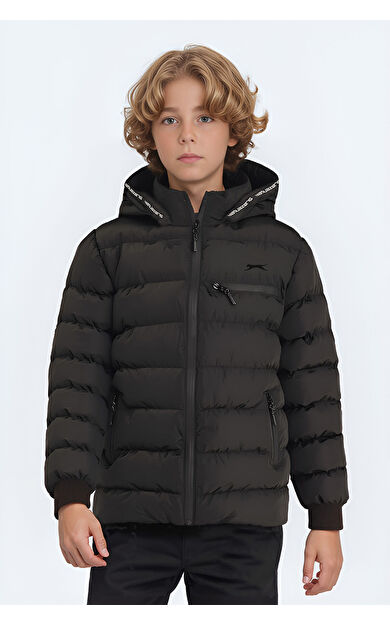 Slazenger CAPTAIN NEW Unisex Çocuk Mont & Kaban Siyah ST23JC025-500