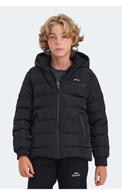 Slazenger CAPTAIN Unisex Çocuk Mont &amp; Kaban Siyah