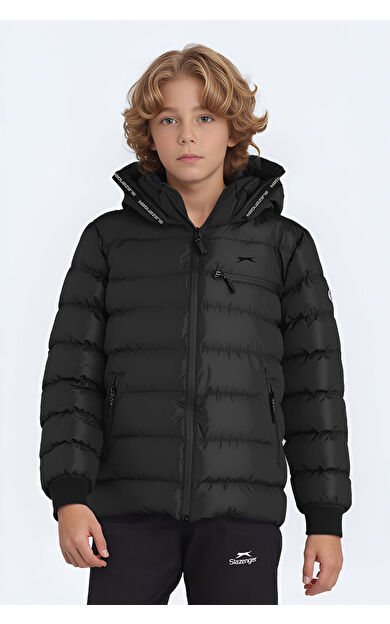 Slazenger CAPTAIN NEW Unisex Çocuk Mont & Kaban Siyah ST23JC026-500