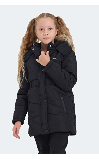 Slazenger CANDY Kız Çocuk Mont &amp; Kaban Siyah