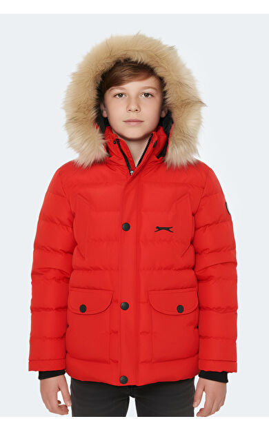 Slazenger NAPOLI I Unisex Çocuk Mont & Kaban Kırmızı