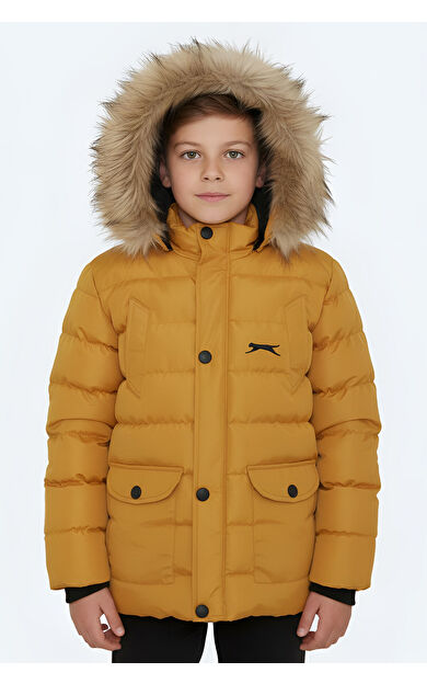 Slazenger NAPOLI I Unisex Çocuk Mont &amp; Kaban Hardal