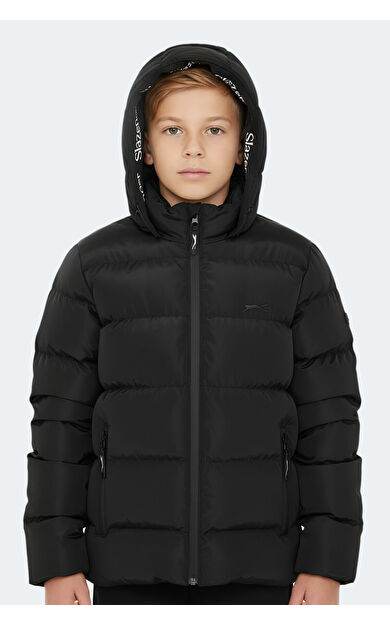 Slazenger NEONS IN Unisex Çocuk Mont &amp; Kaban Siyah