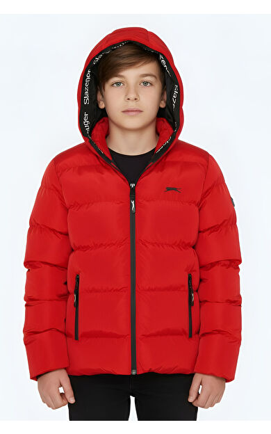 Slazenger NEONS IN Unisex Çocuk Mont & Kaban Kırmızı