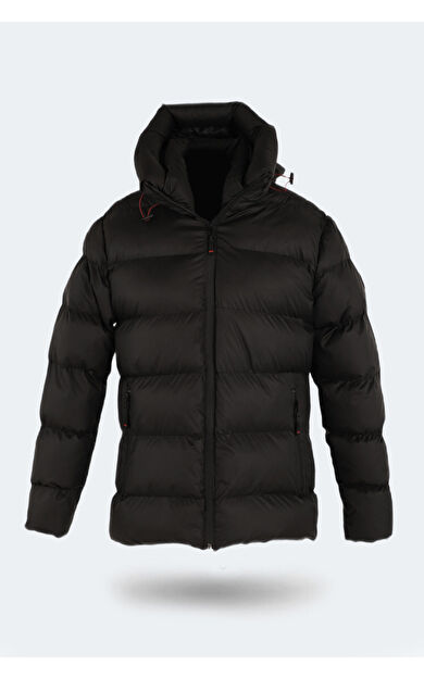 Slazenger HANK Büyük Beden Erkek Mont Siyah