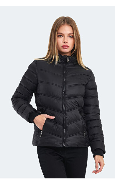 Slazenger WAVE IN Kadın Mont Siyah