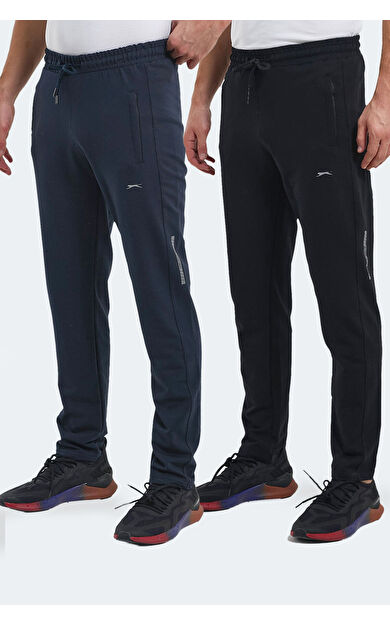 Slazenger OLIVA 2 Lİ SET Erkek  Siyah - Lacivert Eşofman Altı