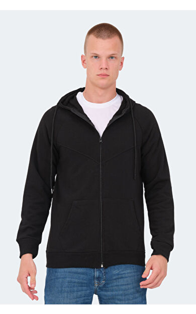 Slazenger KAZUE I Erkek Sweatshirt Siyah