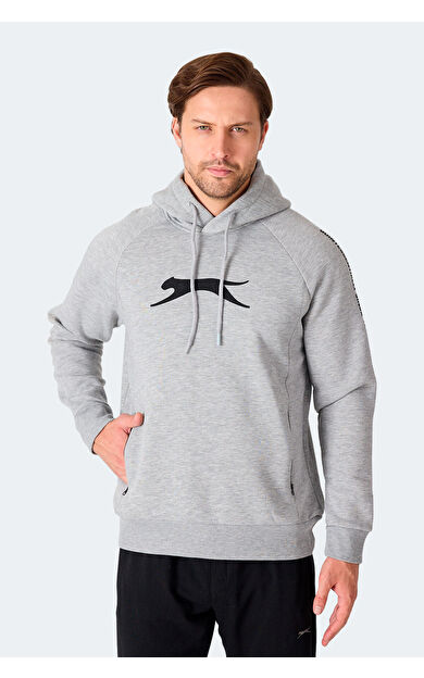 Slazenger KNIFE I Erkek Sweatshirt Gri