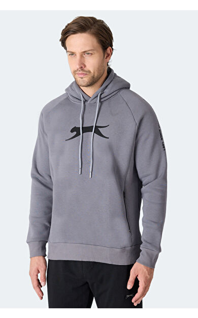Slazenger KNIFE I Erkek Sweatshirt Koyu Gri