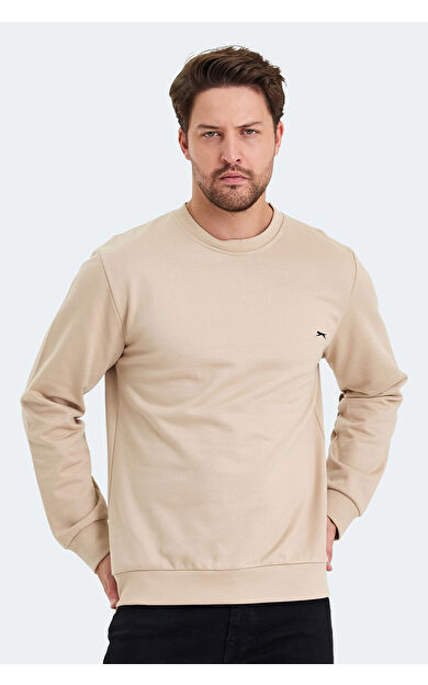 Slazenger KORAL IN Erkek Sweatshirt Bej